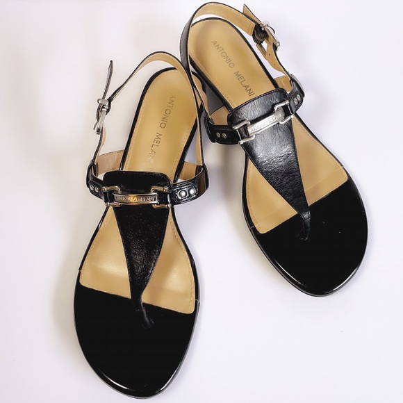 ANTONIO MELANI Shoes - Antonio Melani Amirah Patent Leather Wedge Sandals